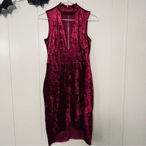 Women’s Red Velvet Charlotte Russe Dress